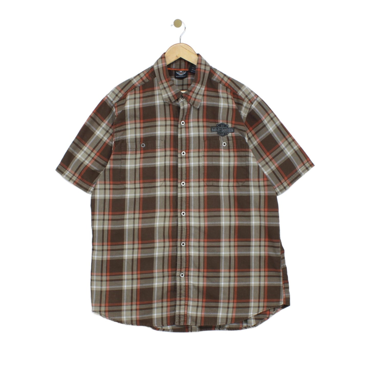 Mens Check Shirt  Short Sleeve