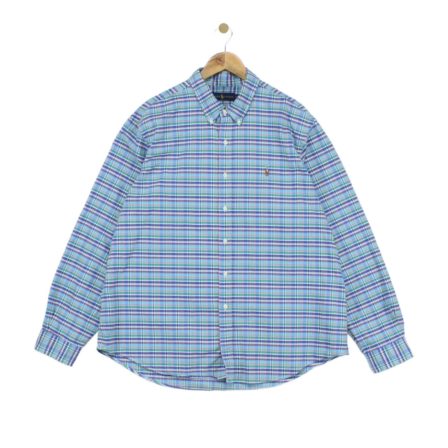 Mens Plaid Shirt Long Sleeve Button Up