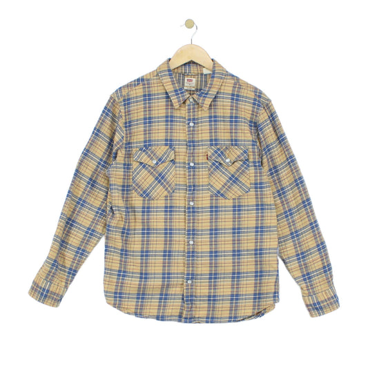 Mens Plaid Shirt Long Sleeve Relaxed