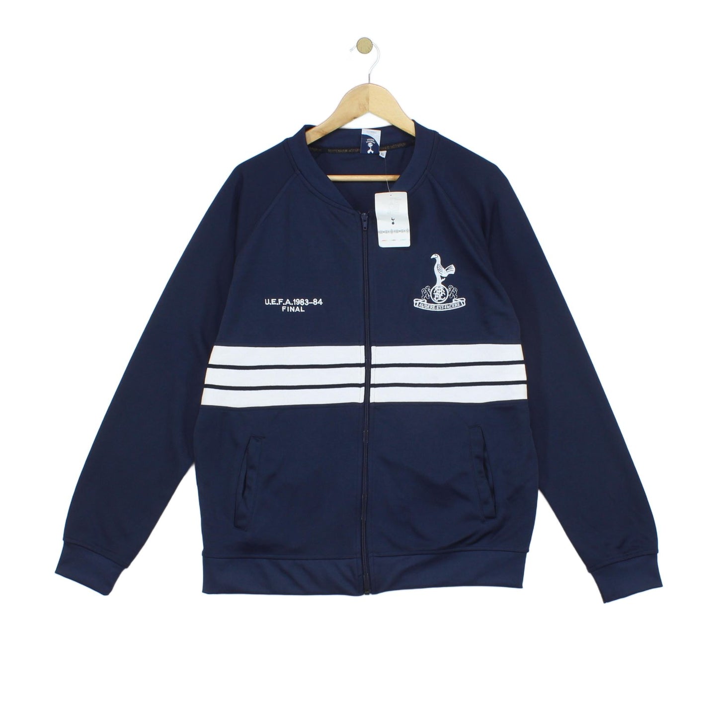 Mens Track Jacket Full Zip Football Retro