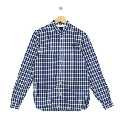 Mens Check Shirt Button Down Plaid