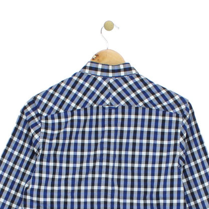 Mens Check Shirt Button Down Plaid