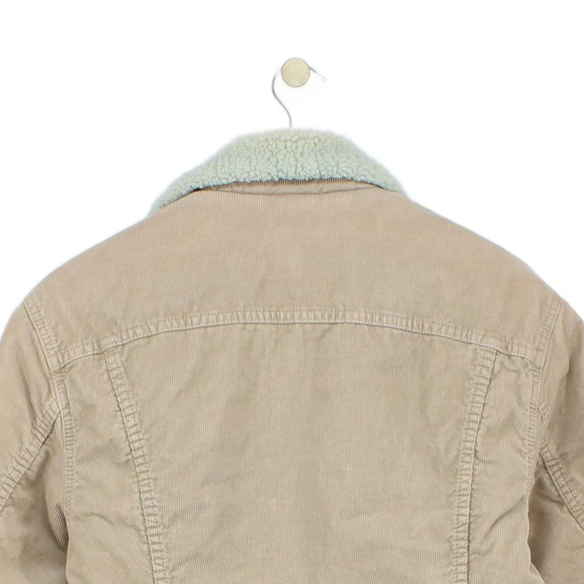 Mens Sherpa Corduroy Jacket Snap Lined