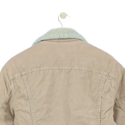 Mens Sherpa Corduroy Jacket Snap Lined
