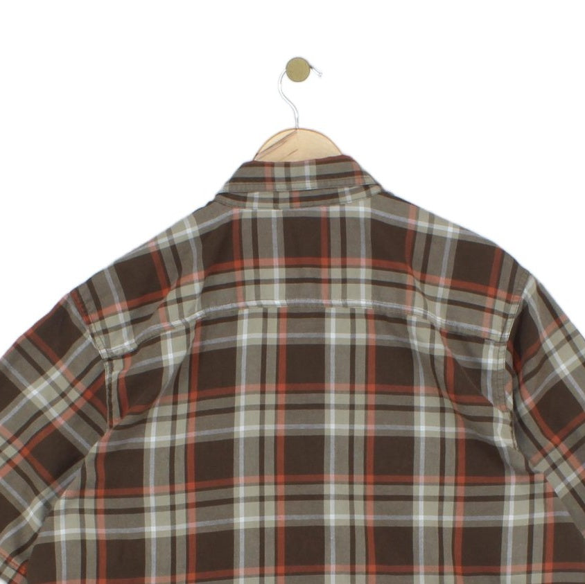 Mens Check Shirt  Short Sleeve