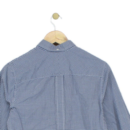 Mens Shirt Gingham Check 80S Casuals