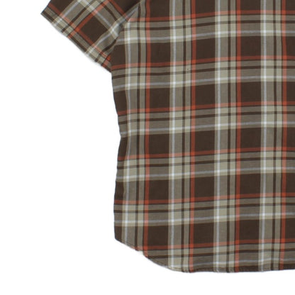 Mens Check Shirt  Short Sleeve
