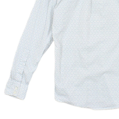 Mens Patterned Shirt Slim Fit Long Sleeve