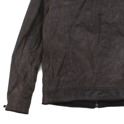 Mens Flight Jacket Zip Suede Leather