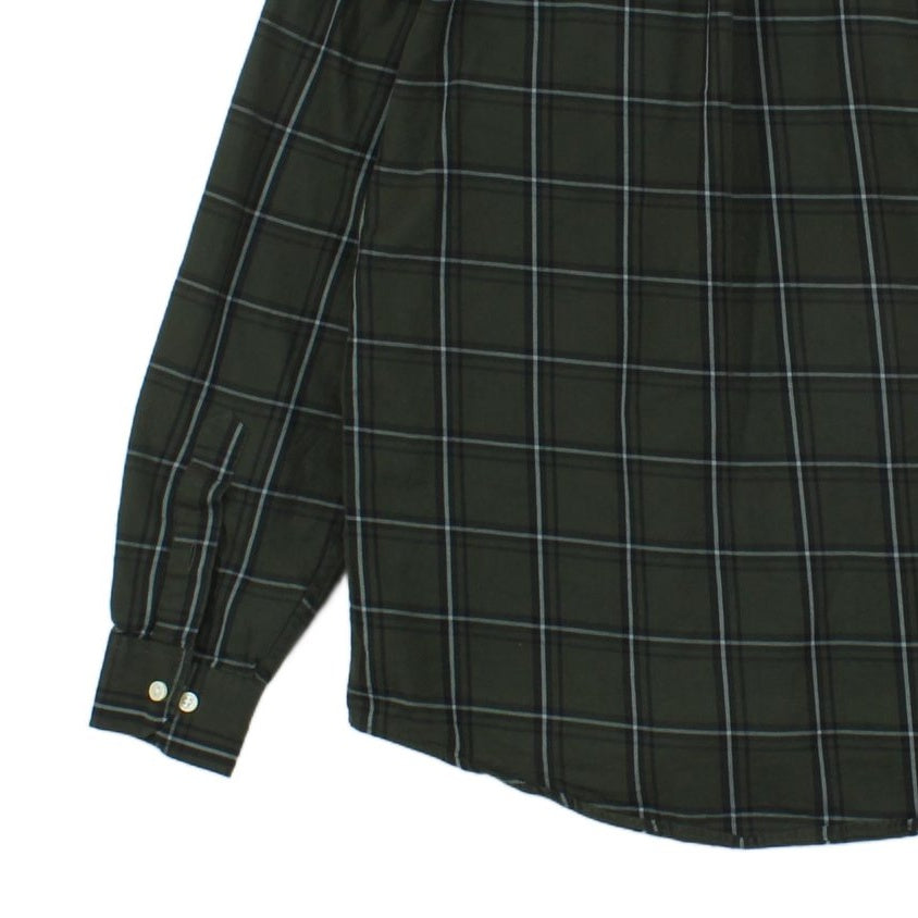 Mens Plaid Shirt Button Up Long Sleeve