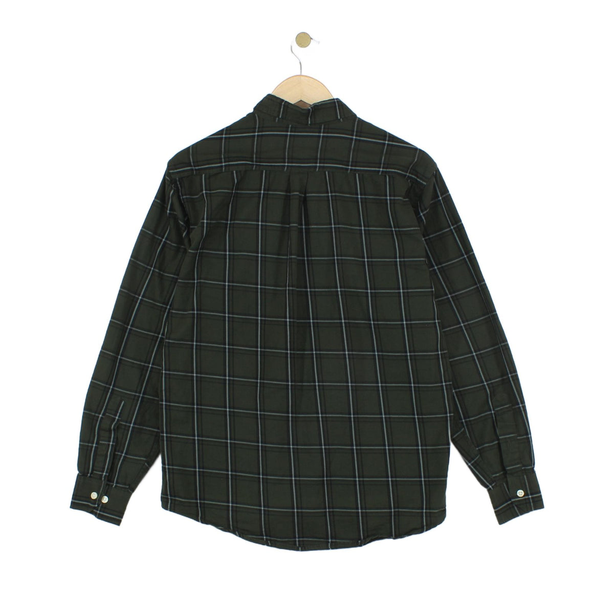 Mens Plaid Shirt Button Up Long Sleeve