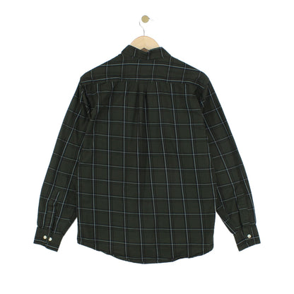 Mens Plaid Shirt Button Up Long Sleeve
