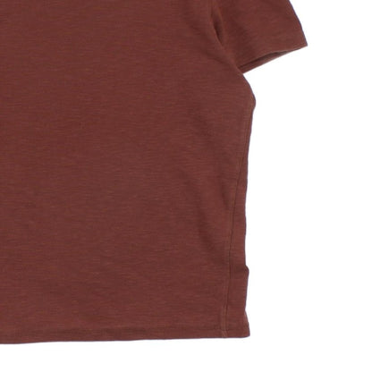 Mens Ribbed T-Shirt Logo Short Sleeve Stretch