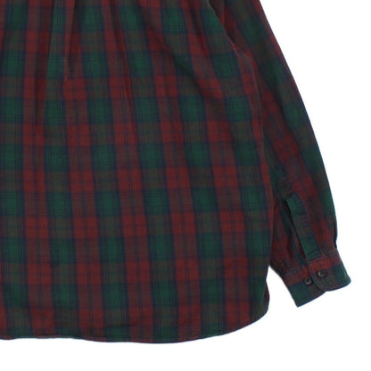 Mens Plaid Shirt Long Sleeve Button Up Cotton
