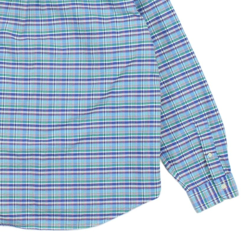 Mens Plaid Shirt Long Sleeve Button Up