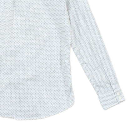 Mens Patterned Shirt Slim Fit Long Sleeve