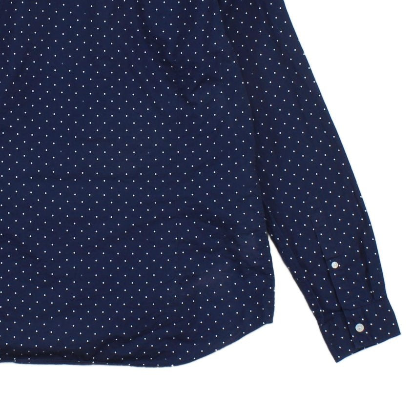Mens Polka Dot Shirt Button Up Slim Fit