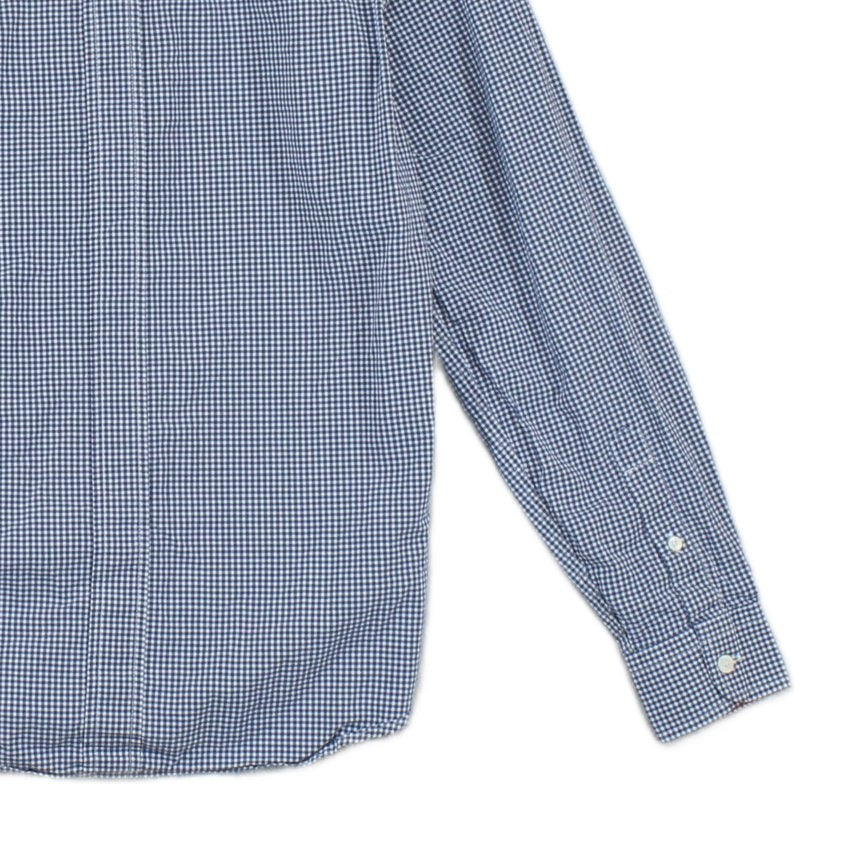 Mens Shirt Gingham Check 80S Casuals