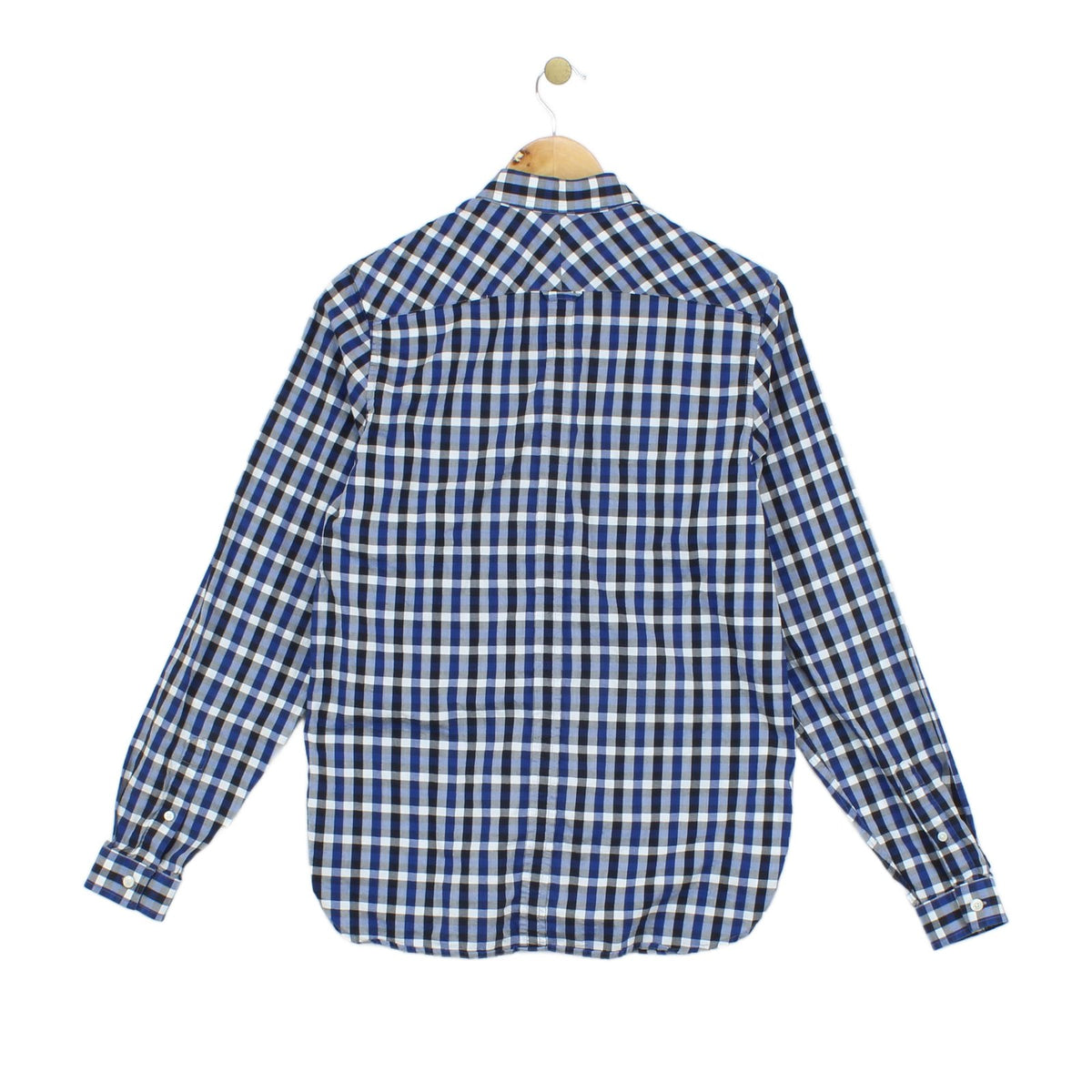 Mens Check Shirt Button Down Plaid
