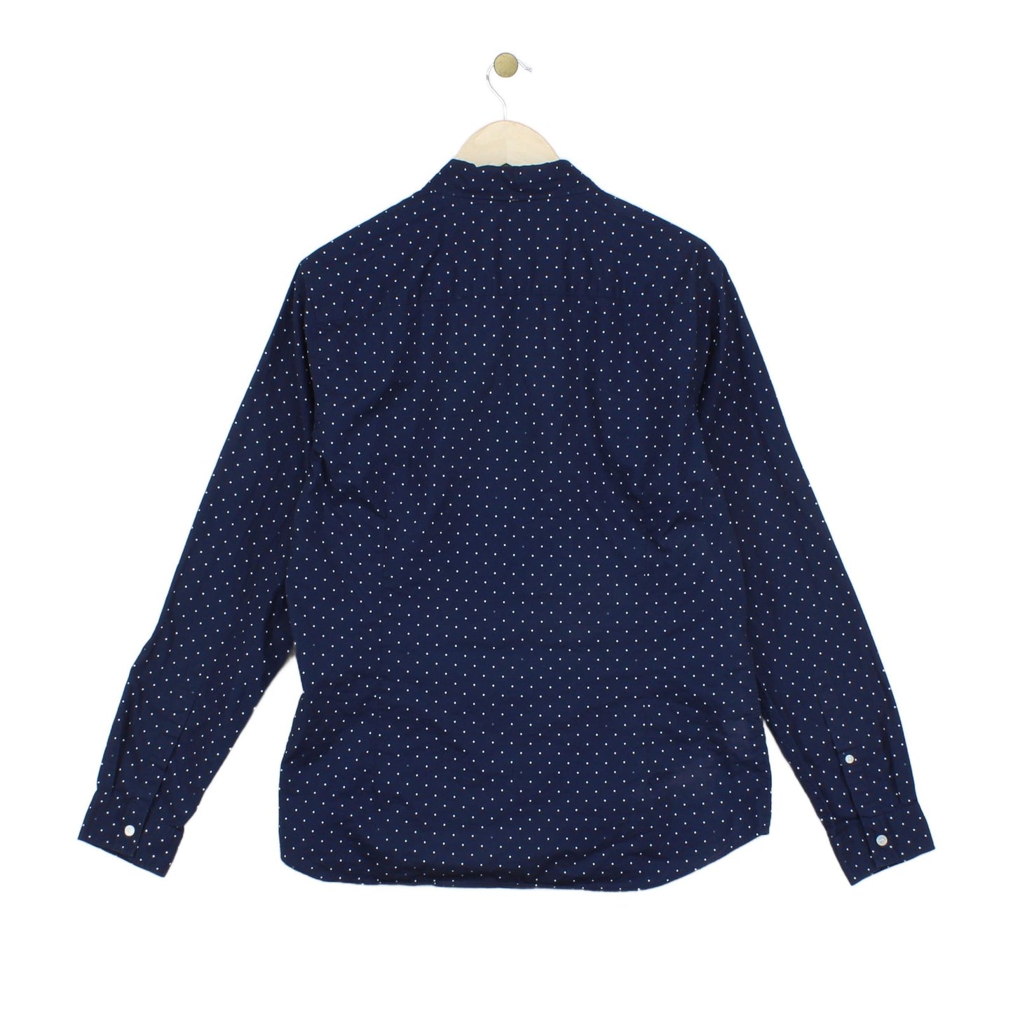 Mens Polka Dot Shirt Button Up Slim Fit