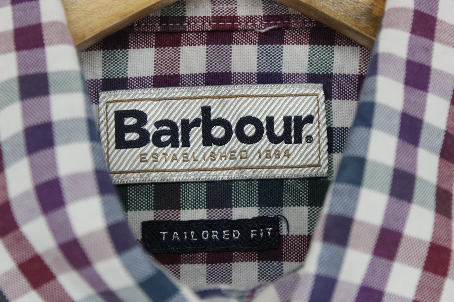 Mens Check Shirt Long Sleeve Tailored