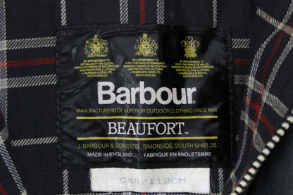 Mens Beaufort Waxed Jacket Uk Made Plaid Lining Cotton