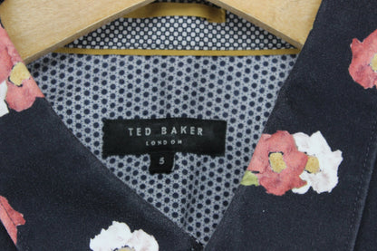 Mens Floral Shirt Casual Button Up Short Sleeve