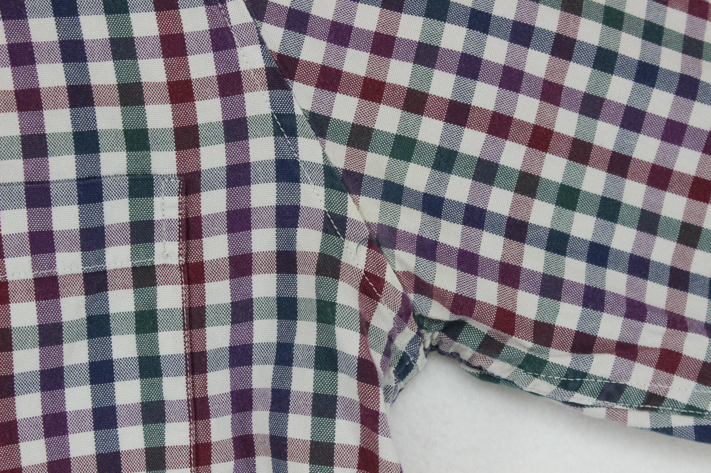 Mens Check Shirt Long Sleeve Tailored