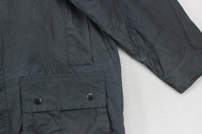 Mens Beaufort Waxed Jacket Uk Made Plaid Lining Cotton