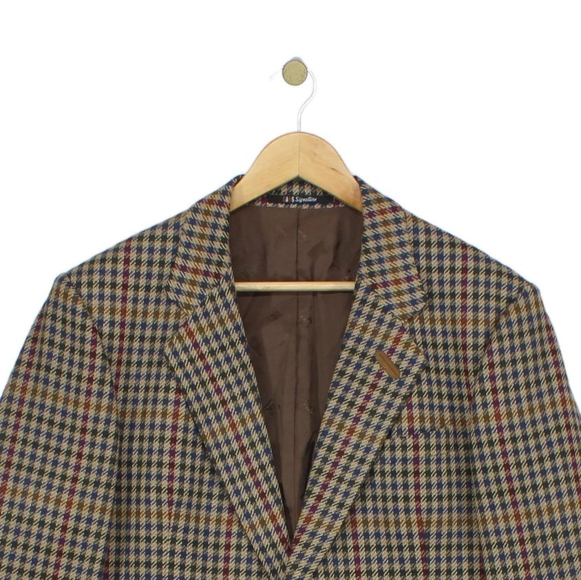 Mens Tweed Blazer Uk Made Notch Lapel