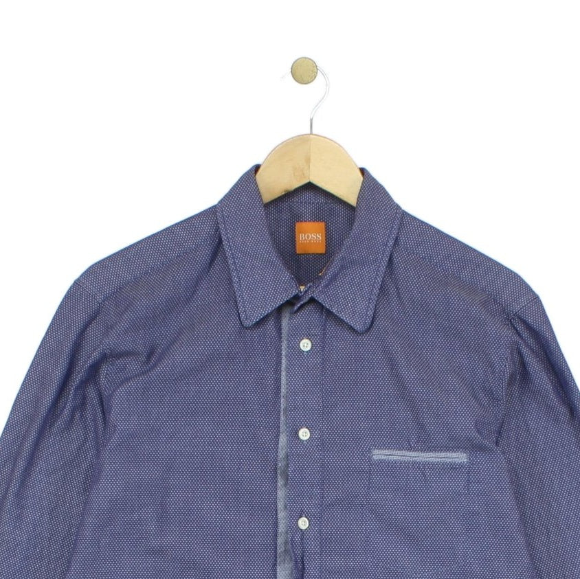 Mens Patterned Shirt Long Sleeve Button Up