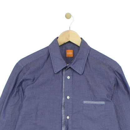Mens Patterned Shirt Long Sleeve Button Up