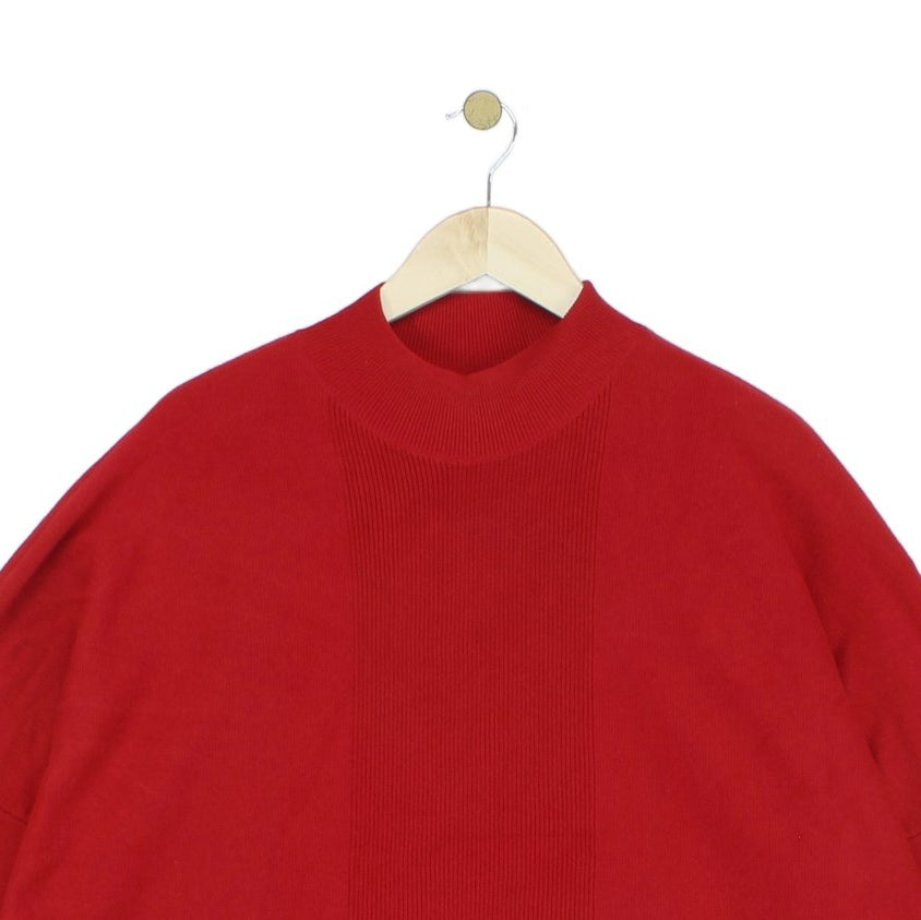 Womens Jumper Long Sleeve Dropped Shoulder Relaxed