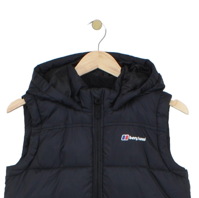 Boys Bodywarmer Hooded Padded Outdoor