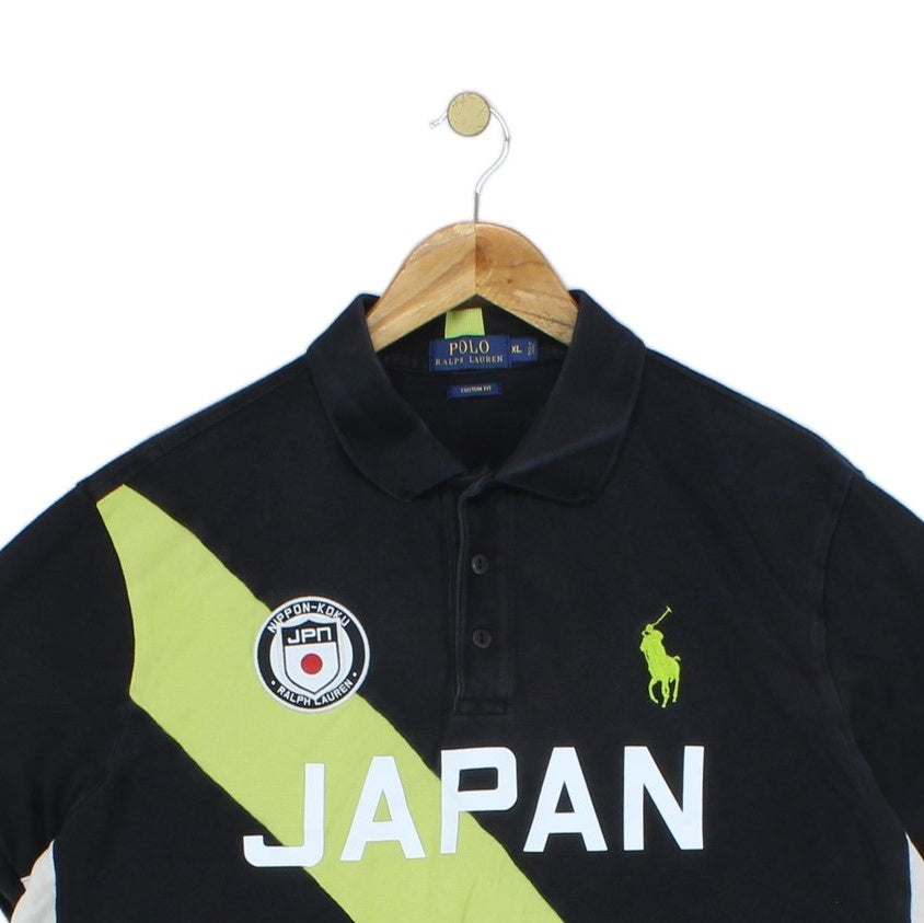 Mens Japan Polo Shirt Short Sleeve Custom Fit