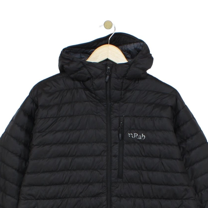 Mens Microlight Alpine Quilted Jacket Hooded Outdoor Down