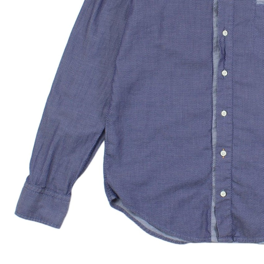 Mens Patterned Shirt Long Sleeve Button Up