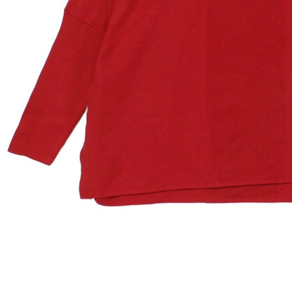 Womens Jumper Long Sleeve Dropped Shoulder Relaxed