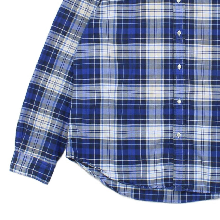 Mens Plaid Shirt Long Sleeve Slim Fit