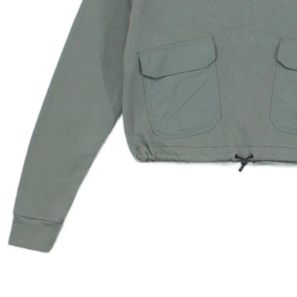 Womens Sweatshirt Cropped Crew Neck Outdoor