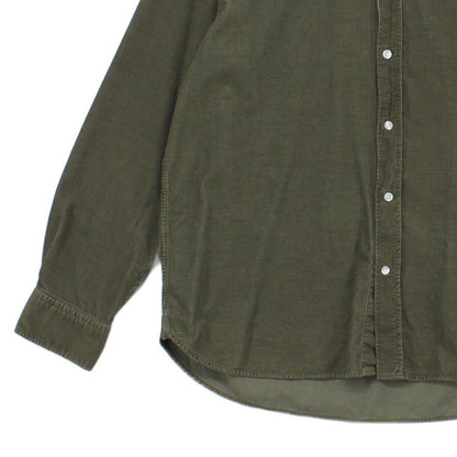 Mens Corduroy Shirt Button Down Long Sleeve