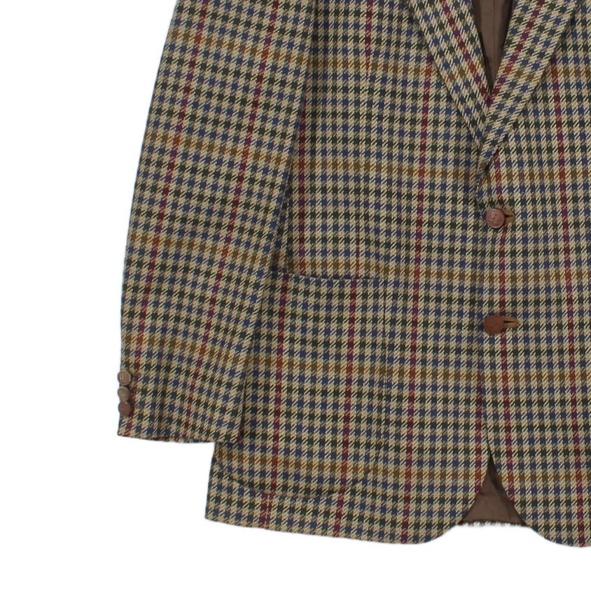 Mens Tweed Blazer Uk Made Notch Lapel