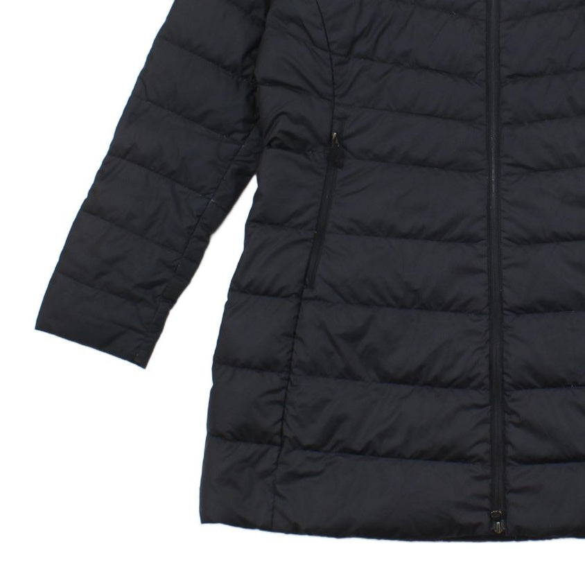 Womens 550 Down Quilted Coat Full Zip Long Outdoor