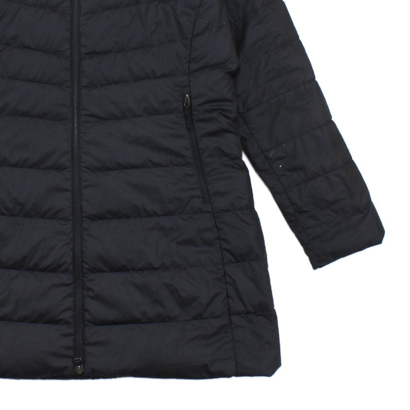 Womens 550 Down Quilted Coat Full Zip Long Outdoor