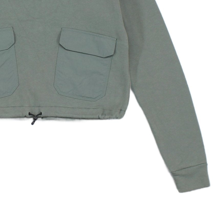 Womens Sweatshirt Cropped Crew Neck Outdoor