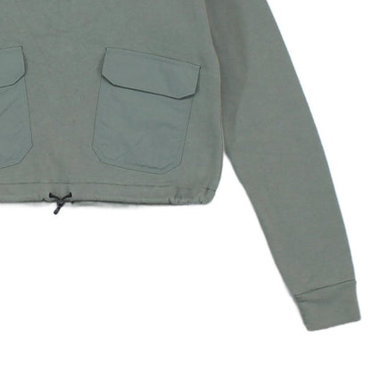 Womens Sweatshirt Cropped Crew Neck Outdoor