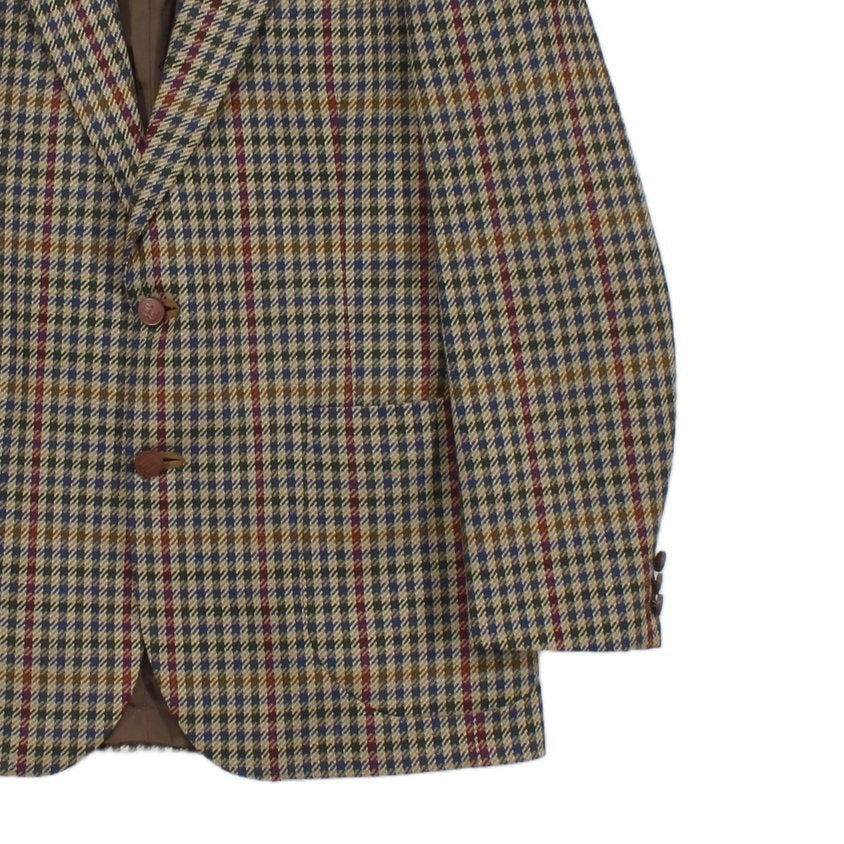 Mens Tweed Blazer Uk Made Notch Lapel