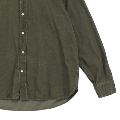 Mens Corduroy Shirt Button Down Long Sleeve