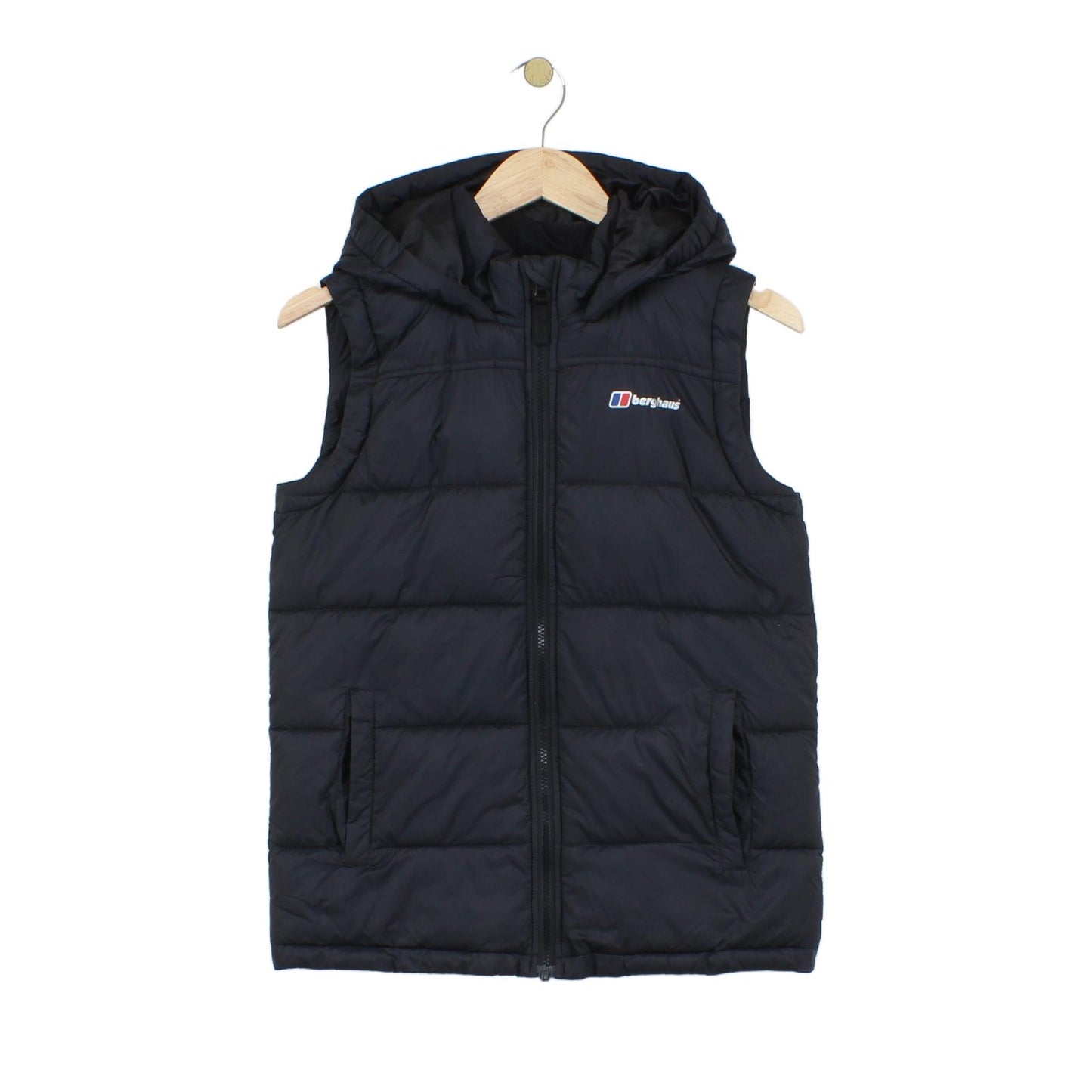Boys Bodywarmer Hooded Padded Outdoor
