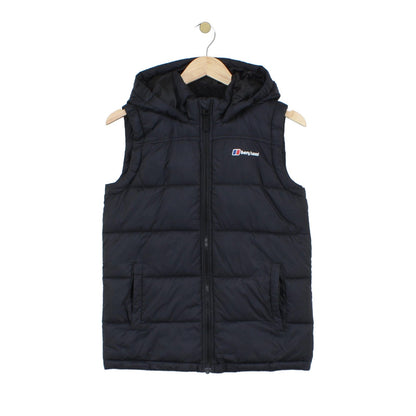 Boys Bodywarmer Hooded Padded Outdoor